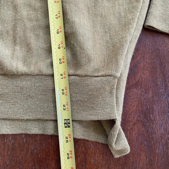 EILEEN FISHER Medium Green VNeck 100% Merino Wool Split Side Hem SweaterREAD - Picture 7 of 11